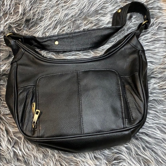 Brand new! Leather shoulder bag with gun holder - Picture 2 of 5